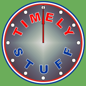 TimelyStuff.com - Red White and Blue Clock